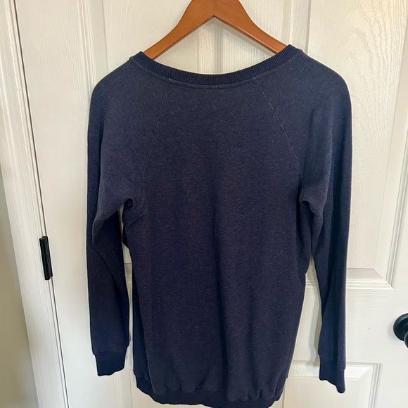 Seraphine Maternity Blue Cotton Blend Maternity and Nursing Sweatshirt size S - Picture 5 of 5